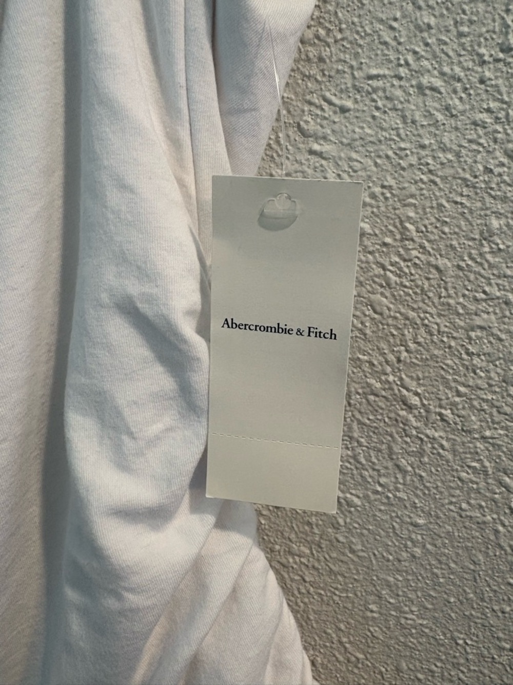 Abercrombie & Fitch White Square-Neck Tank with Ruched Sides - Picture 2 of 6